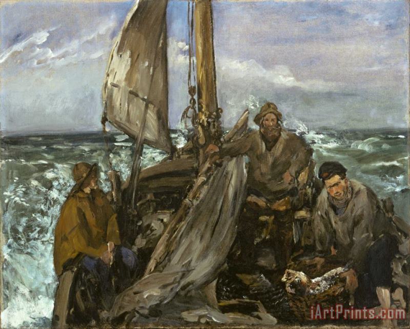 Edouard Manet The Toilers of The Sea Art Print