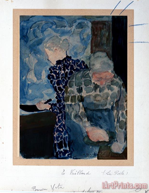 Edouard Vuillard Deux Femmes Dans Interieur Art Painting