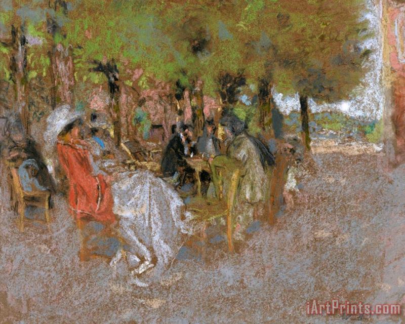 Edouard Vuillard Personnages Sous Les Arbres Art Painting