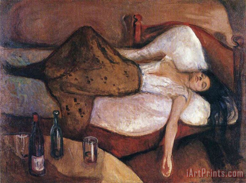 Edvard Munch The Day After 1895 Art Print