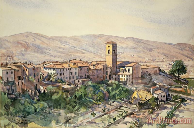 Edward Darley Boit Poppi in The Casentino, Tuscany Art Painting