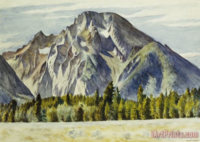 Edward Hopper Mount Moran Art Painting