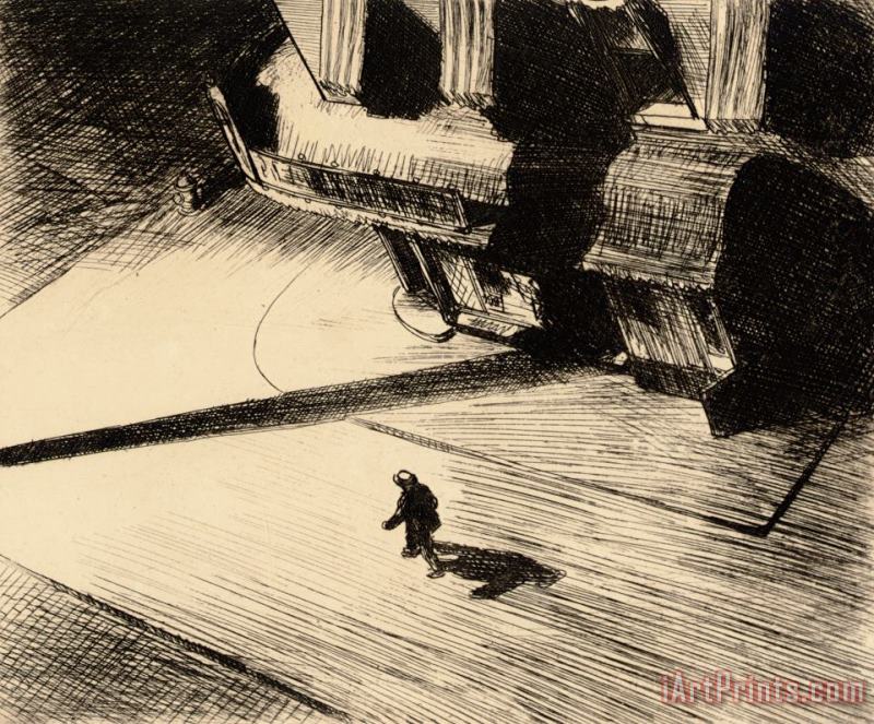 Edward Hopper Night Shadows Art Painting