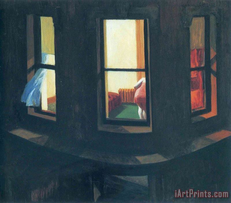 Edward Hopper Night Windows Art Painting