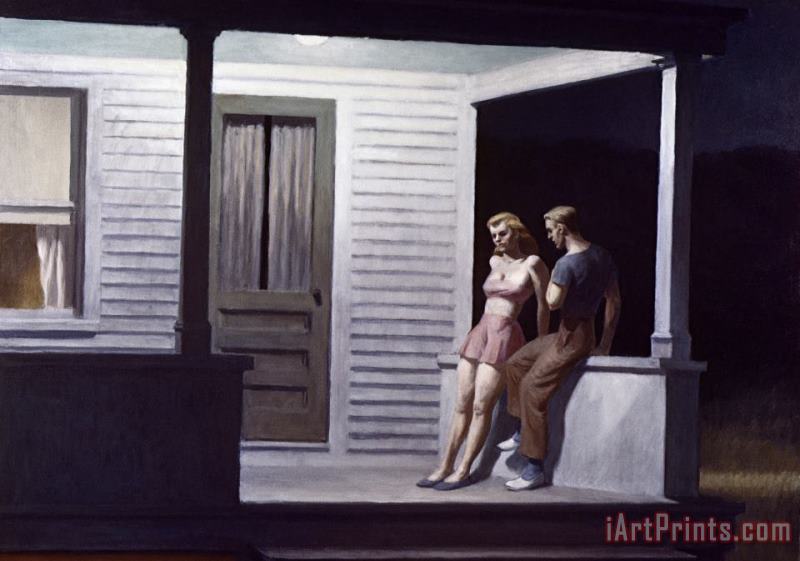 Edward Hopper Summer Evening Art Print