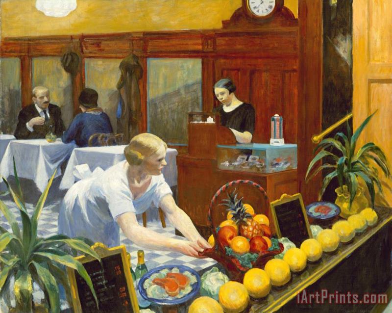 Tables for Ladies 1930 painting - Edward Hopper Tables for Ladies 1930 Art Print