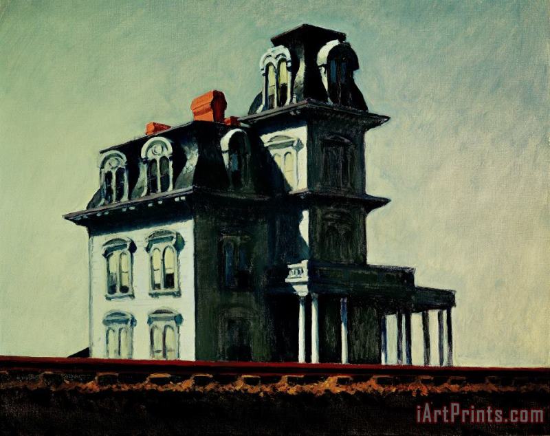 Edward Hopper The House By The Railroad Art Painting
