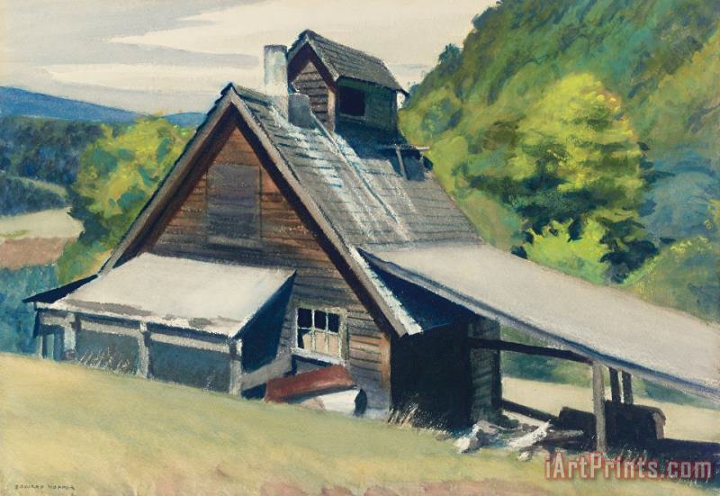 Edward Hopper Vermont Sugar House Art Painting