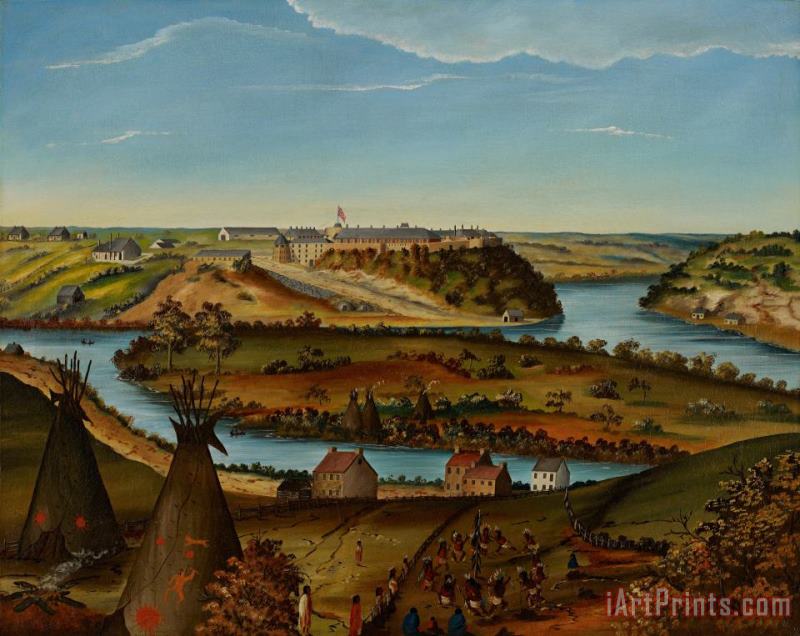 Edward K Thomas View Of Fort Snelling Art Painting