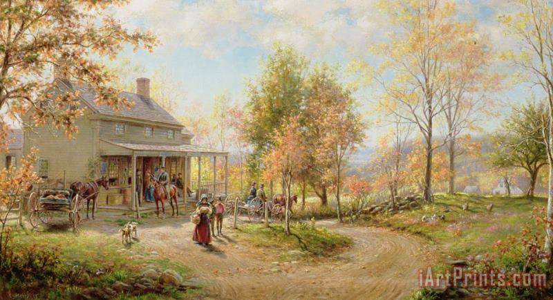 Edward Lamson Henry An October Day Art Painting