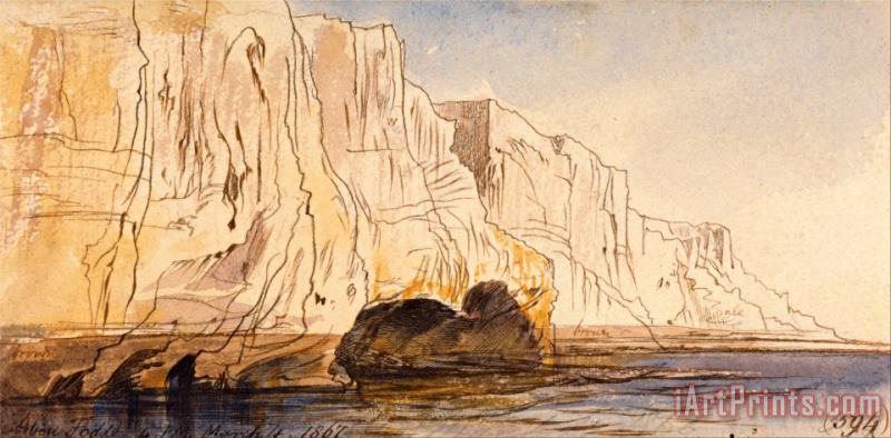 Abu Fodde, 4 00 Pm, 4 March 1867 (594) painting - Edward Lear Abu Fodde, 4 00 Pm, 4 March 1867 (594) Art Print