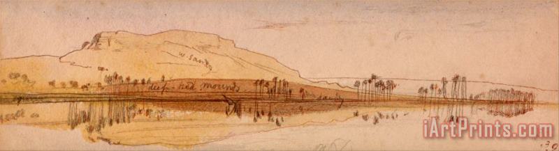 View on The Nile painting - Edward Lear View on The Nile Art Print