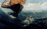 Edward Matthew Hale - The Mermaid's Rock painting