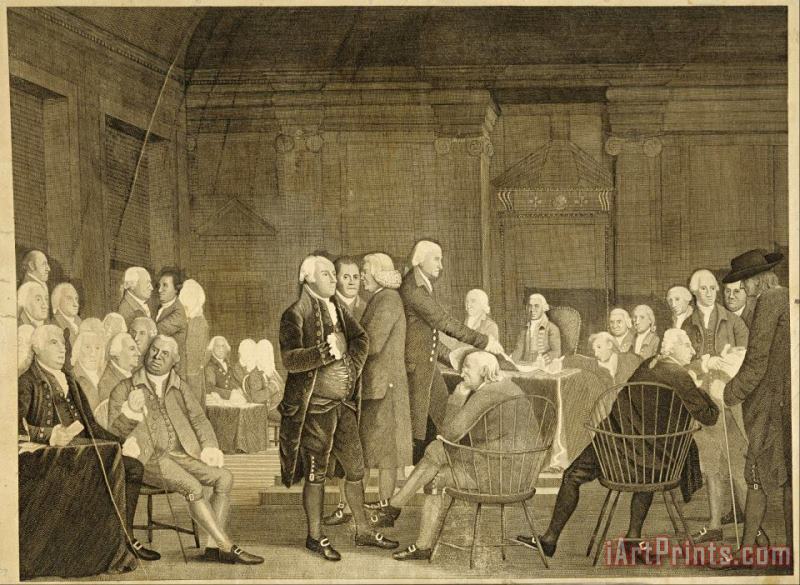 Congress Voting Independence painting - Edward Savage Congress Voting Independence Art Print