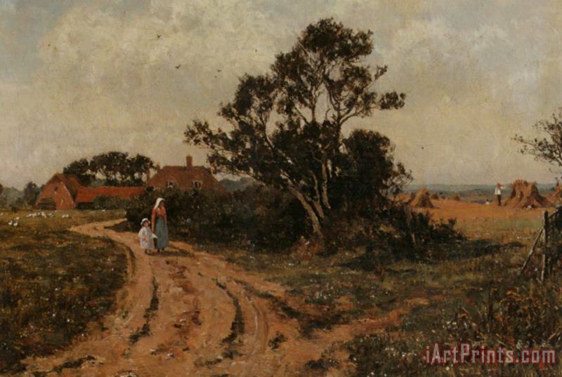 The Country Path painting - Edward Wilkins Waite The Country Path Art Print