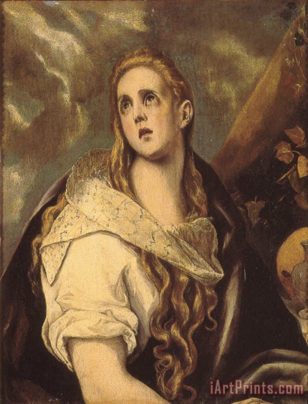 El Greco The Penitent Magdalene Art Painting