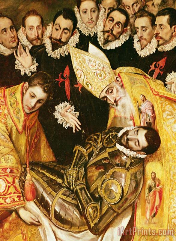 The Burial Of Count Orgaz painting - El Greco Domenico Theotocopuli The Burial Of Count Orgaz Art Print