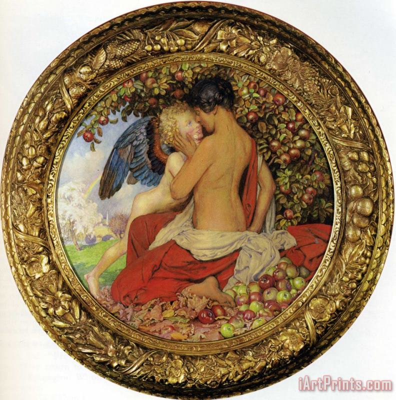 Spring And Autumn painting - Eleanor Fortescue Brickdale Spring And Autumn Art Print