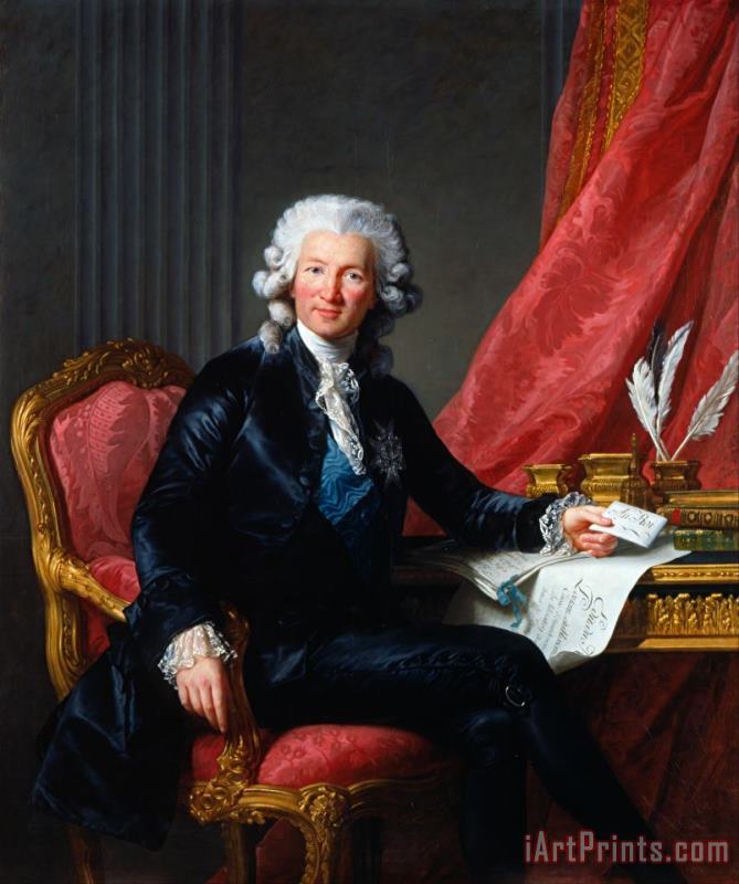 Elisabeth Louise Vigee Lebrun Charles Alexandre De Calonne (1734 1802) Art Print
