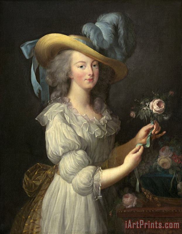 Elisabeth Louise Vigee Lebrun Marie Antoinette Art Print