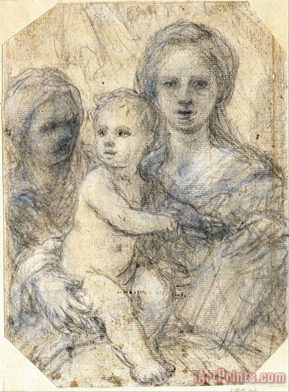 Madonna And Child painting - Elisabetta Sirani Madonna And Child Art Print