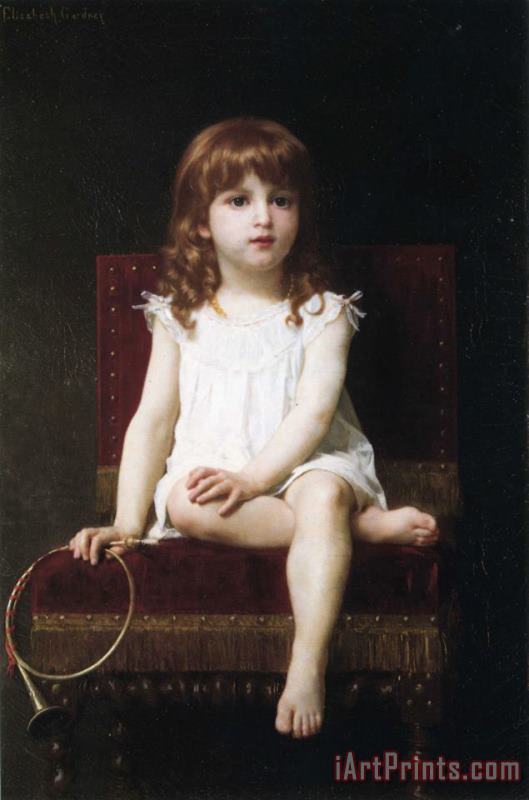 Elizabeth Jane Gardner Bouguereau Portrait of Rudyard Kipling's Daughter Art Painting