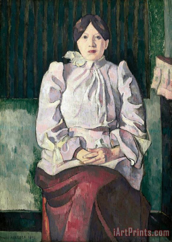 Emile Bernard Portrait of Marie Lemasson Art Painting