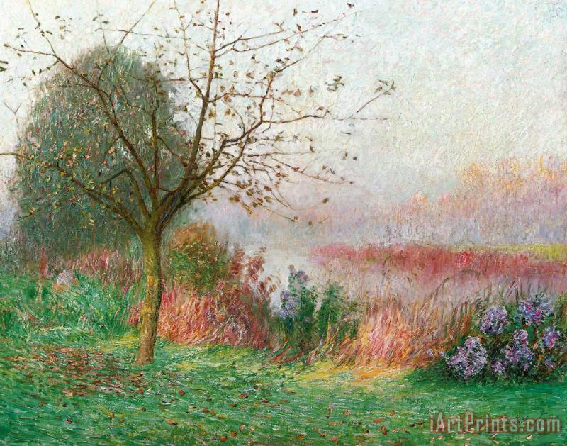 Emile Claus October Morning on the River Lys Art Print