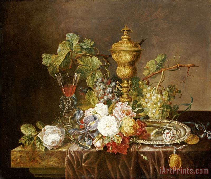 Emily Stannard A Still Life with Roses Art Print