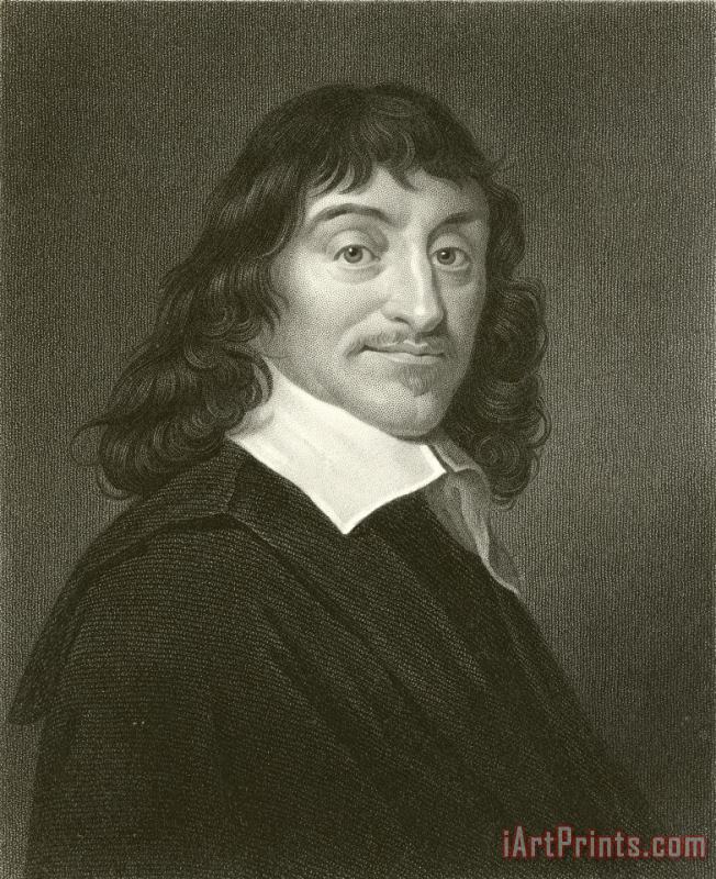 Descartes painting - English School Descartes Art Print