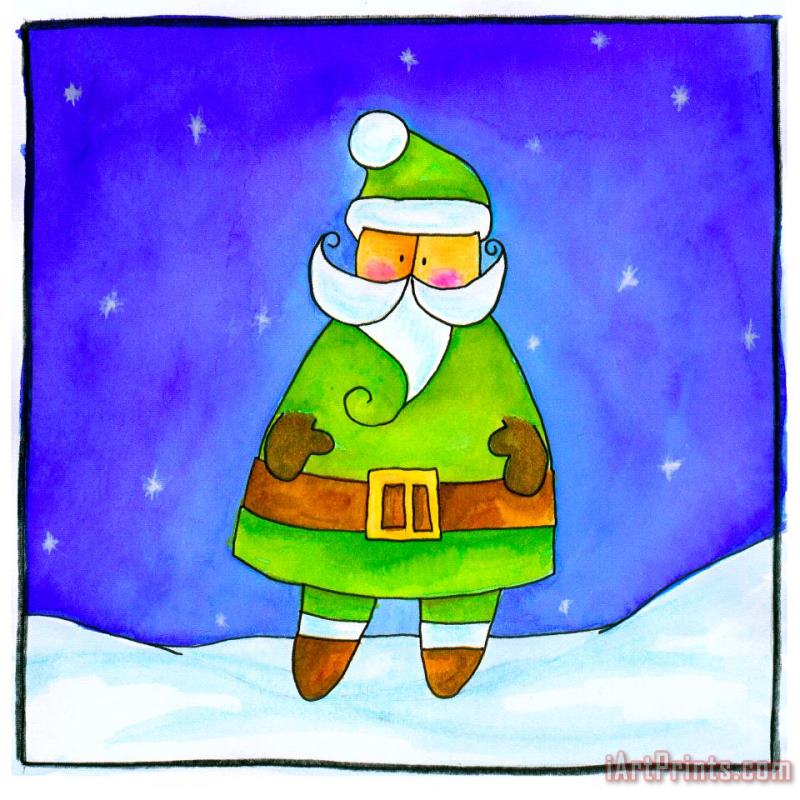 Jolly Elf painting - Esteban Studio Jolly Elf Art Print