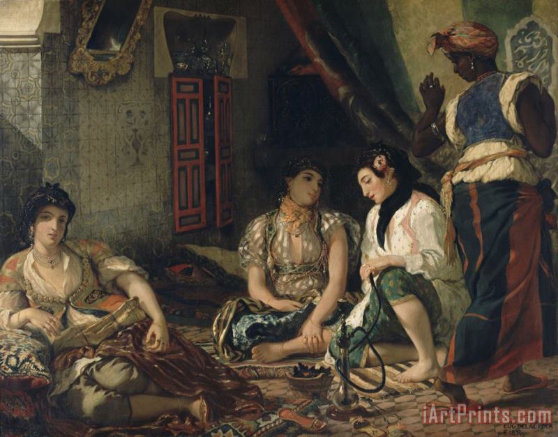 Eugene Delacroix Femmes D'alger Dans Leur Appartement Art Painting