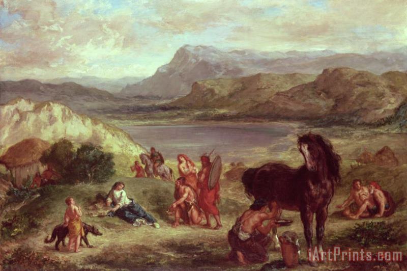 Eugene Delacroix Ovid in Exile Art Painting