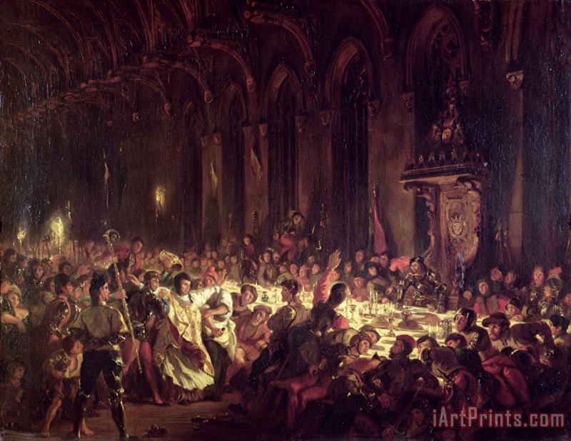 The Assassination of The Bishop of Liege painting - Eugene Delacroix The Assassination of The Bishop of Liege Art Print