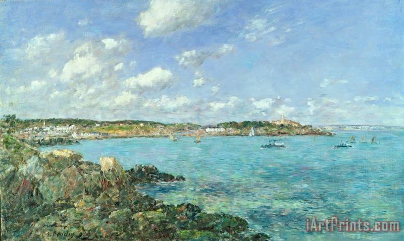 Eugene Louis Boudin The Bay of Douarnenez Art Painting