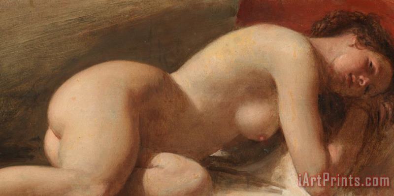 EW Wyon Study of a reclining female nude Art Painting