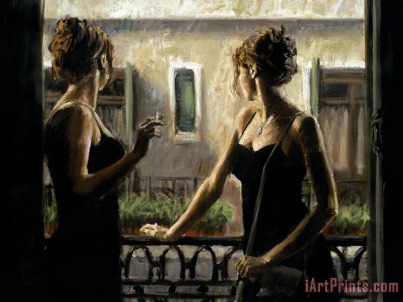 Balcony at Buenos Aires IV painting - Fabian Perez Balcony at Buenos Aires IV Art Print