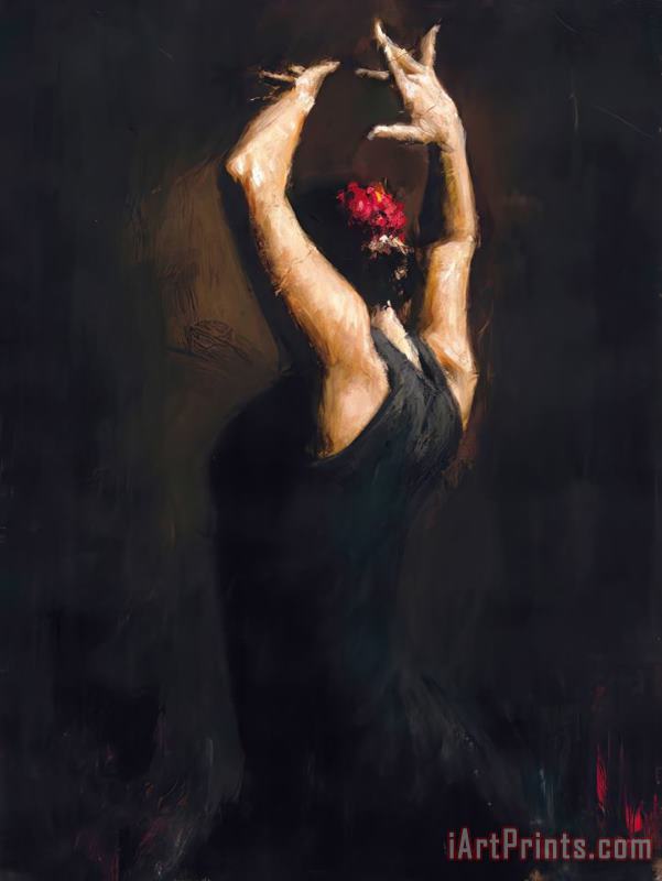 Flamenco Dancer IV painting - Fabian Perez Flamenco Dancer IV Art Print