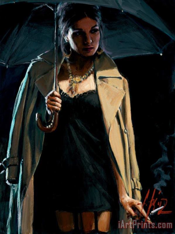 November Rain II Marissa painting - Fabian Perez November Rain II Marissa Art Print