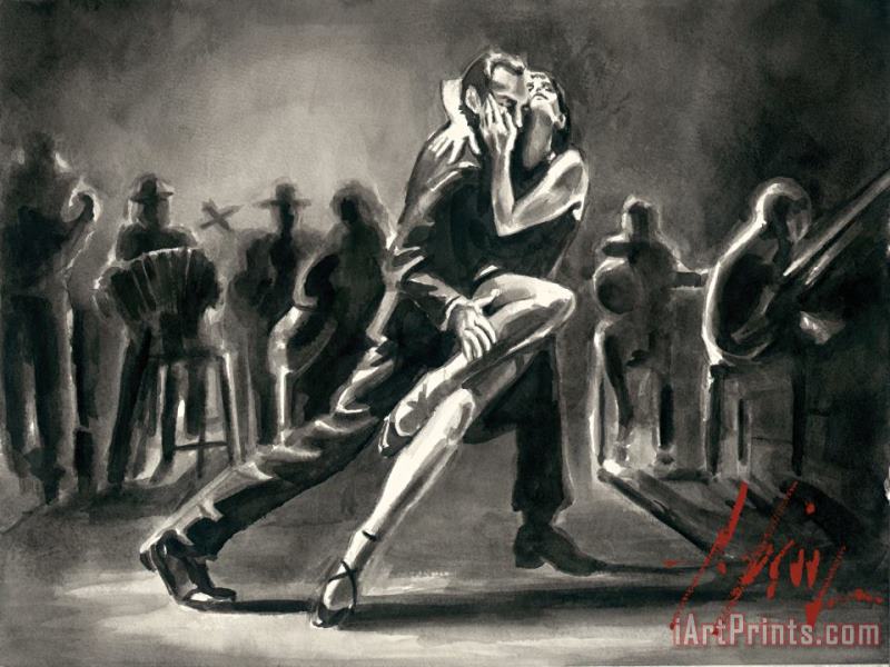 Tango painting - Fabian Perez Tango Art Print