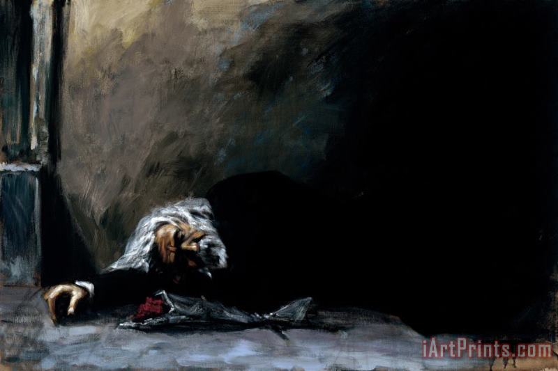 Fabian Perez Waiting for The Romance to Come Back II Art Painting