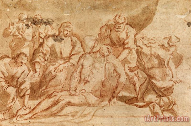 Falcone, Aniello Entombment of Christ Art Print