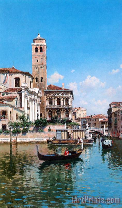 The Palazzo Labia, Venice painting - Federico Del Campo The Palazzo Labia, Venice Art Print