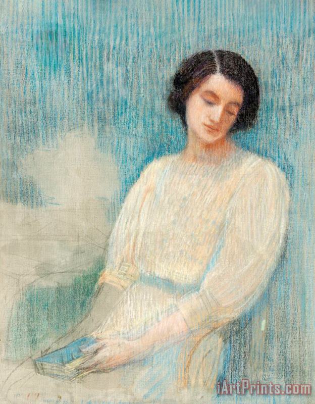 Federico Zandomeneghi Portrait De Femme Revant Art Painting
