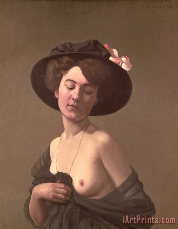 Felix Edouard Vallotton Lady in a Hat Art Painting