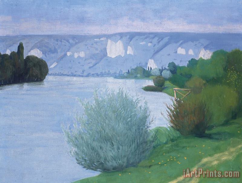 The Seine Near Les Andelys painting - Felix Edouard Vallotton The Seine Near Les Andelys Art Print