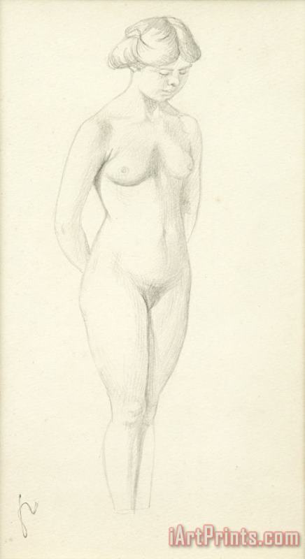 Nude painting - Felix Vallotton Nude Art Print