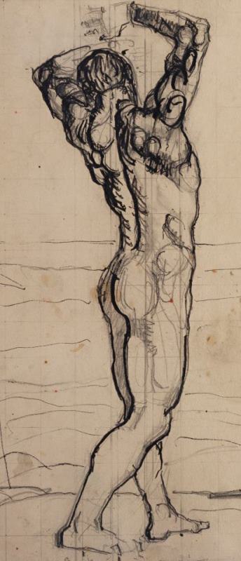 Ferdninand Hodler Male Act Study For The Truth Art Painting
