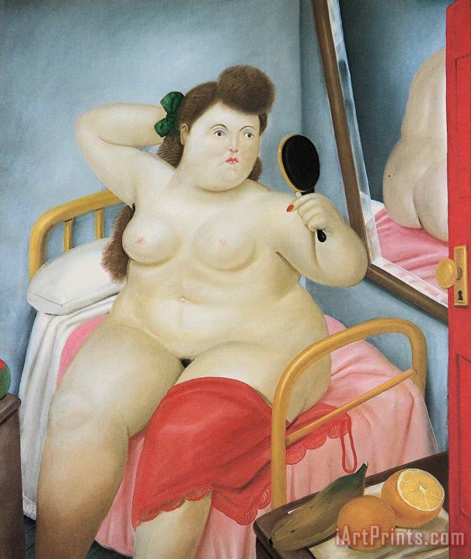 Fernando Botero La Toilette, 1982 Art Painting