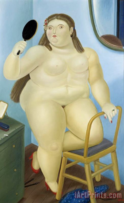 Nude painting - Fernando Botero Nude Art Print